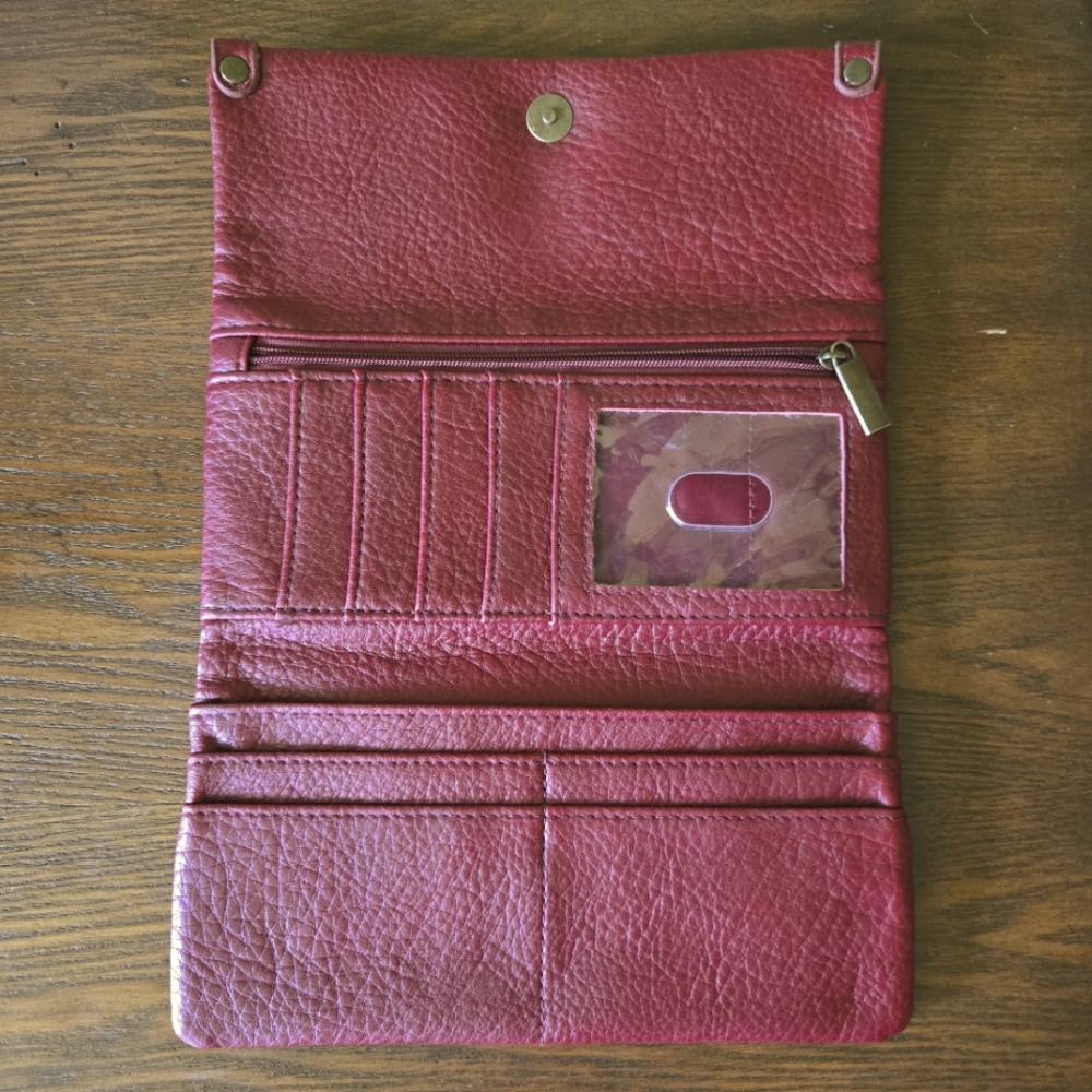 Elegant Burgundy Soft Leather Wallet